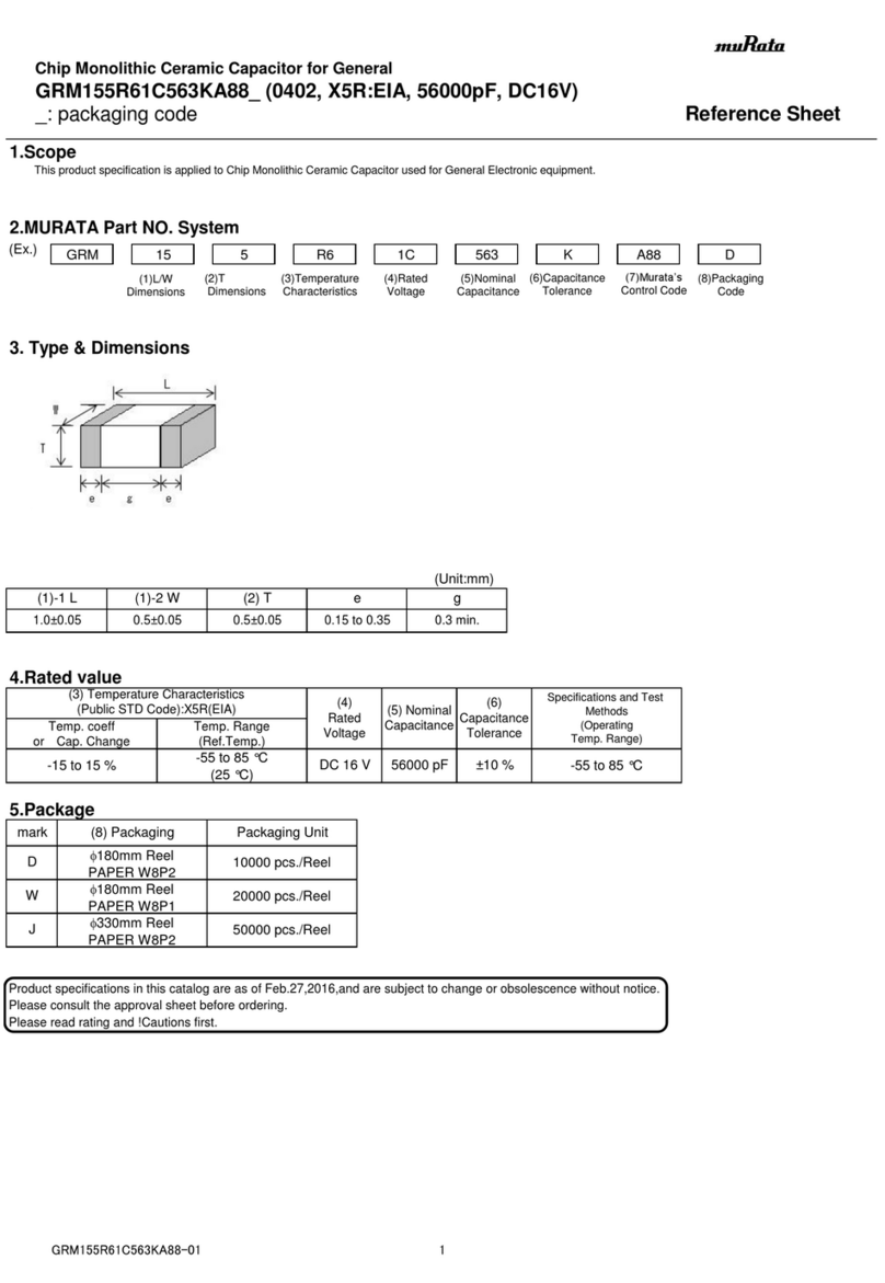 Murata GRM155R61C563KA88 Series User manual Murata GRM155R61C563KA88 Series User manual