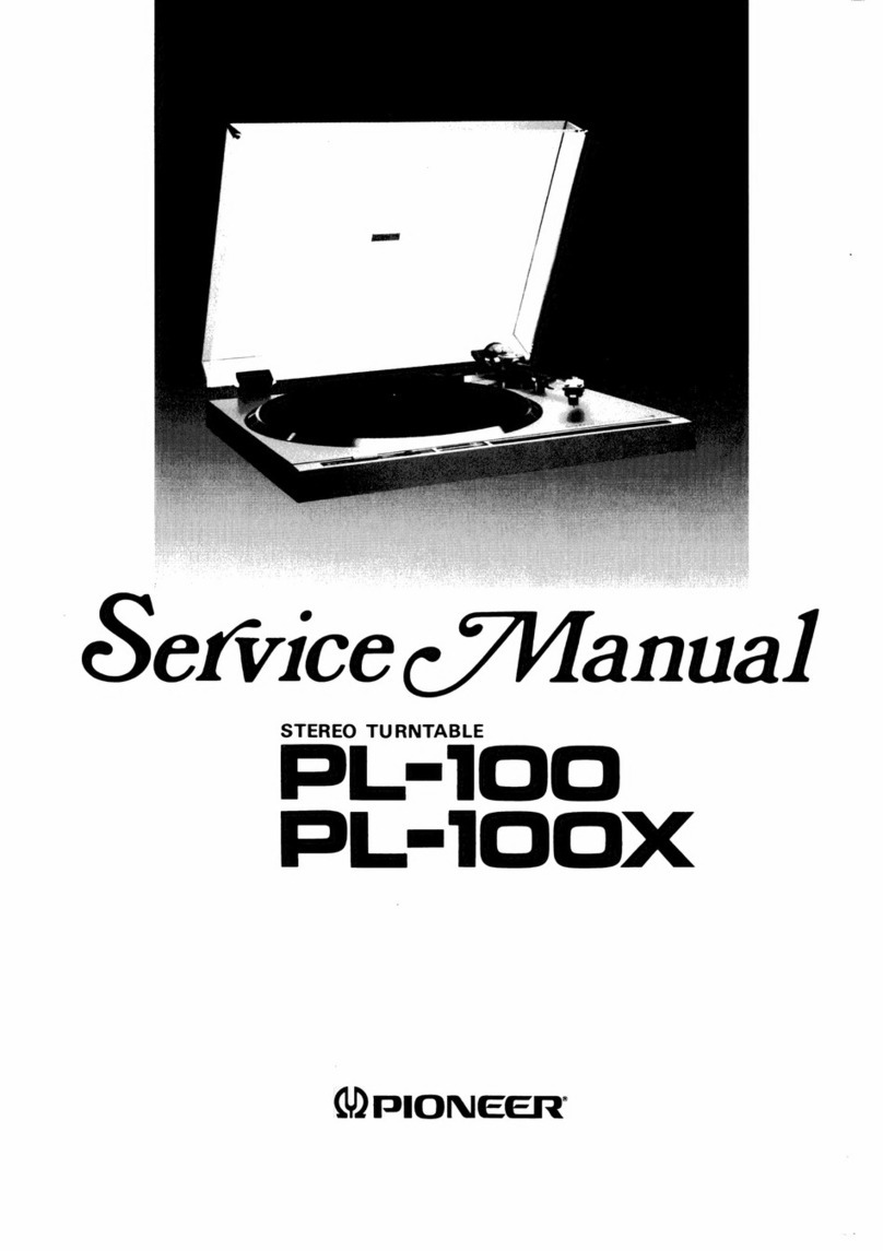 Pioneer PL-100 User manual
