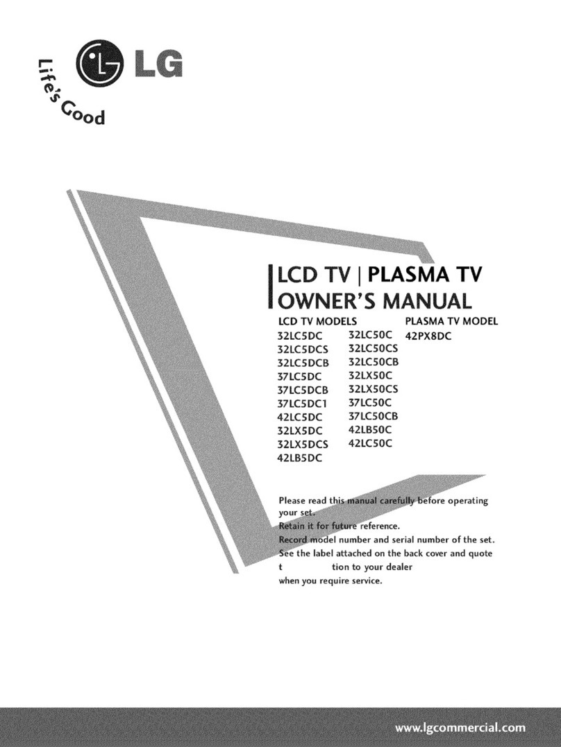 LG 42PXSDC User manual