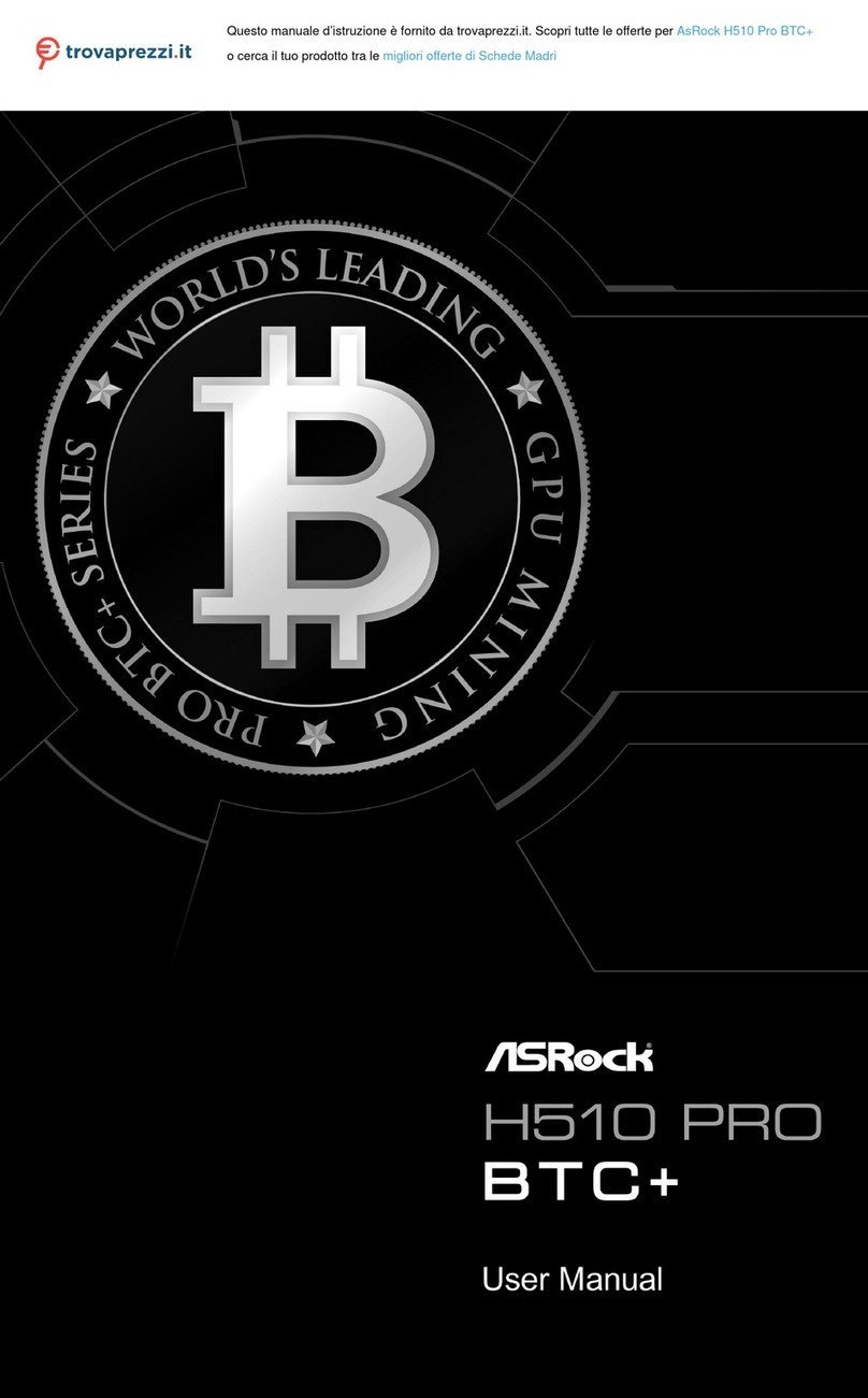 ASROCK H510 Pro BTC+ User manual