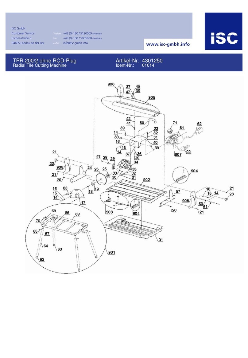 ISC TPR 200/2 ohne RCD-Plug User manual