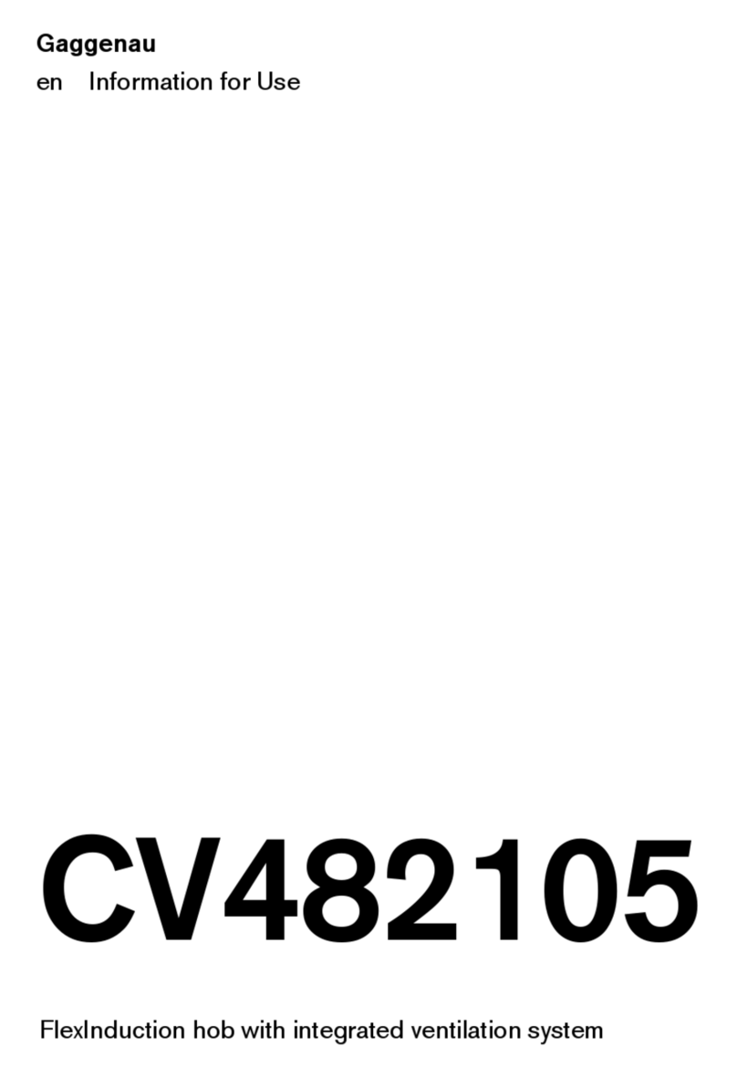 Gaggenau CV482105 User manual