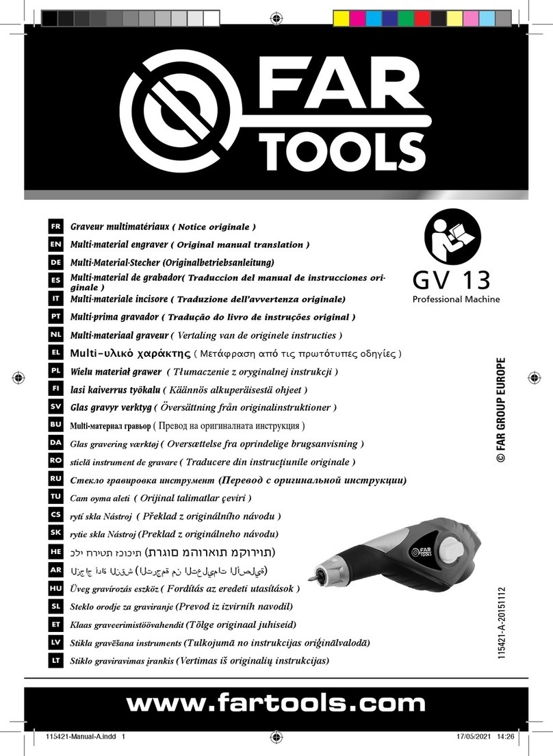 Far Tools GV 13 Use and care manual Far Tools GV 13 Use and care manual
