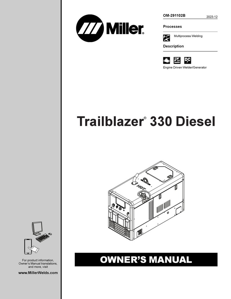 Miller Trailblazer 330 Diesel User manual