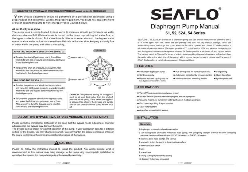 Seaflo 51 54 Series User manual