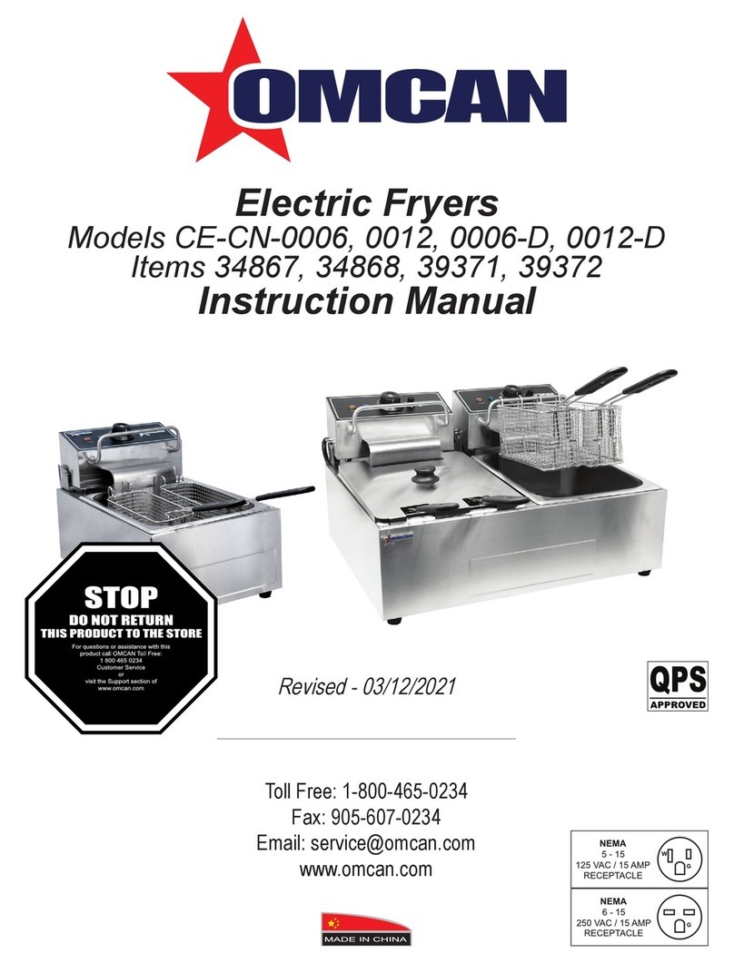 Omcan CE-CN-0012 User manual