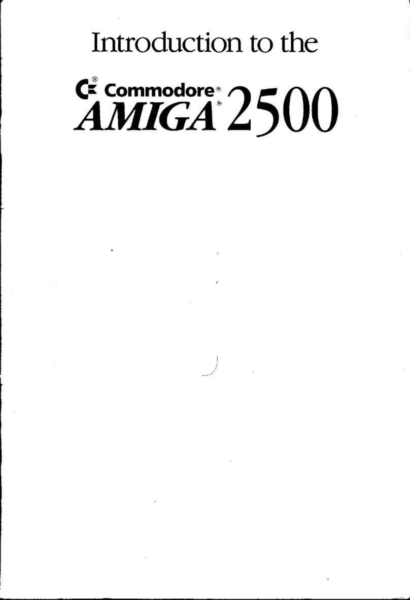 Commodore AMIGA 2500 Reference manual