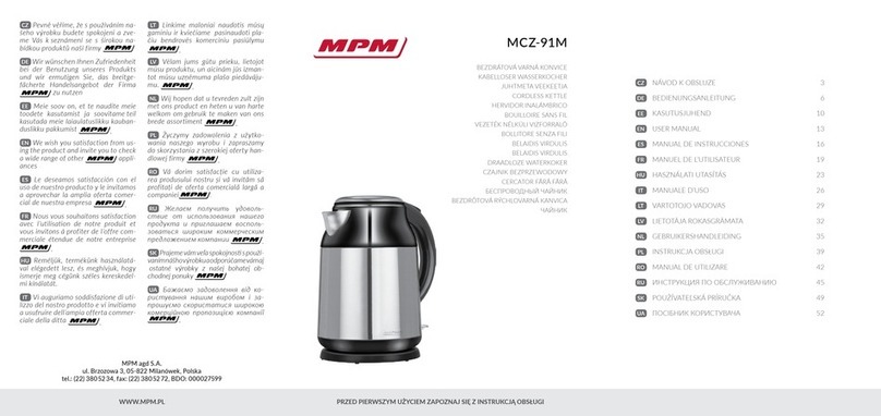 MPM MCZ-91M User manual