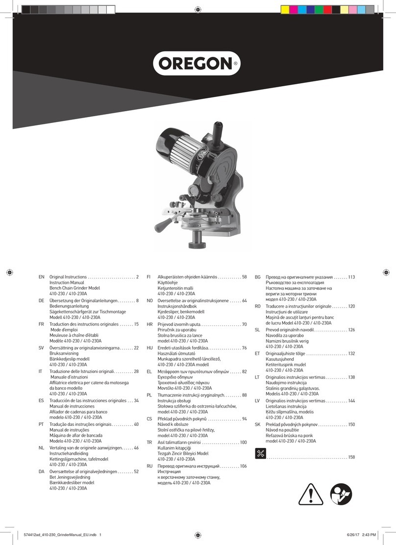 Oregon 410-230 User manual
