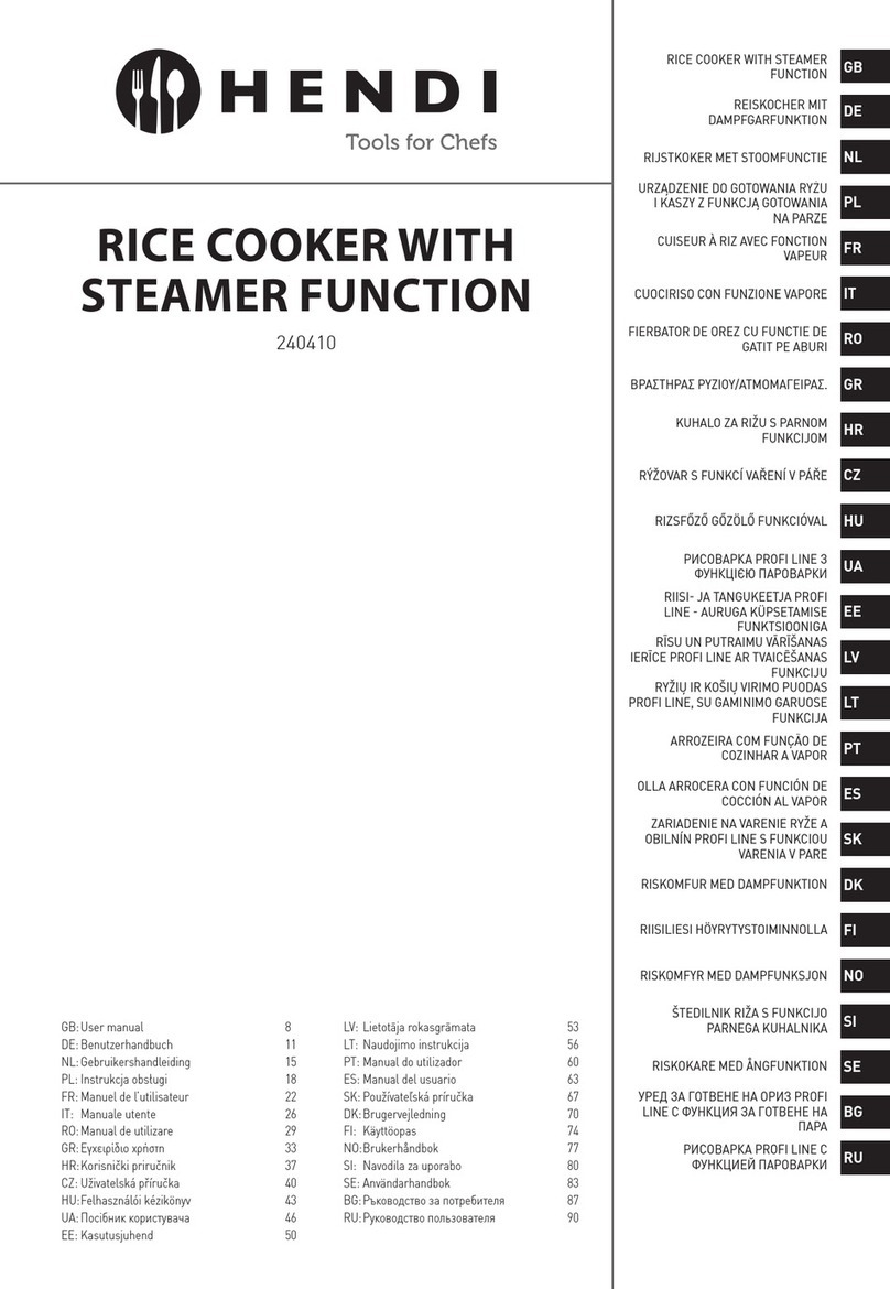 Hendi 240410 User manual