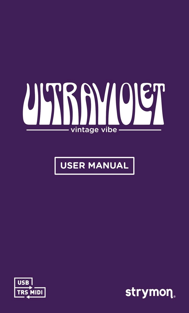 Strymon ULTRAVIOLET vintage vibe User manual