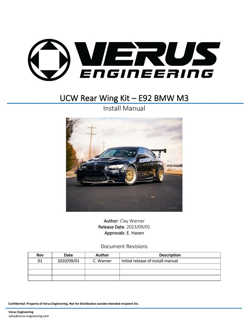 Verus Engineering UCW Rear Wing Kit Manual