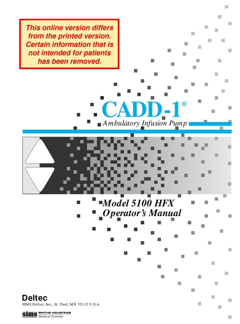 SIMS Deltec CADD-1 5100 HFX User manual