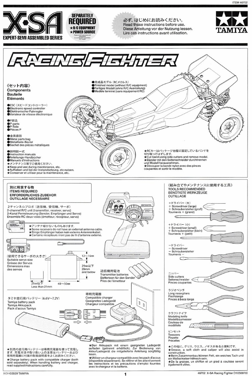 Tamiya X-SA RACING FIGHTER User manual