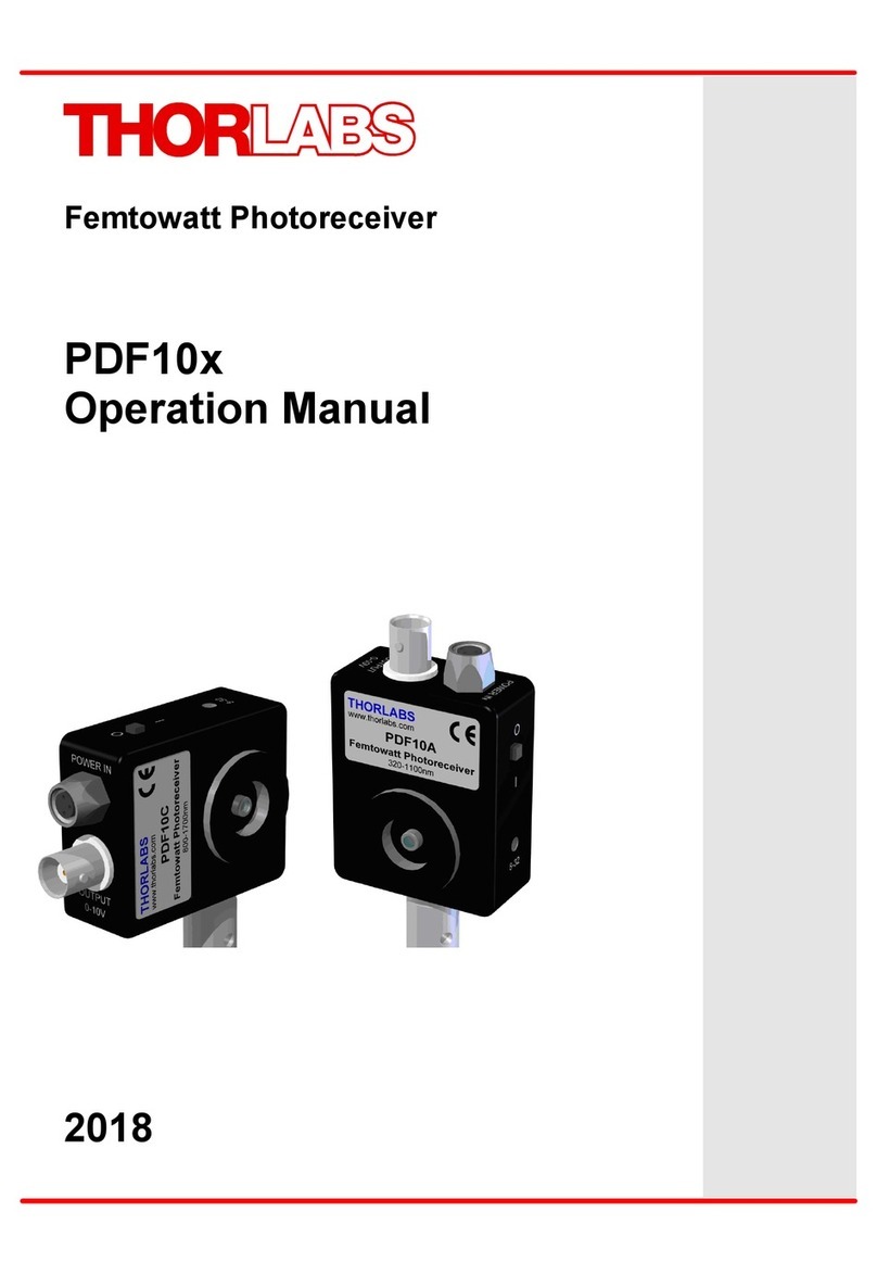 THORLABS PDF10 Series User manual