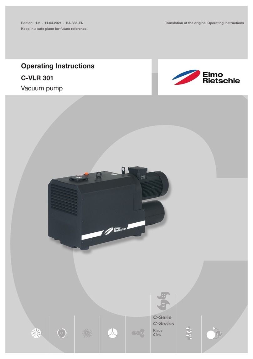 Elmo Rietschle C Series User manual Elmo Rietschle C Series User manual