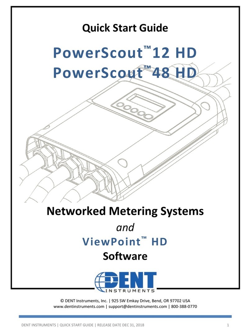 DENT Instruments PowerScout 12 HD User manual