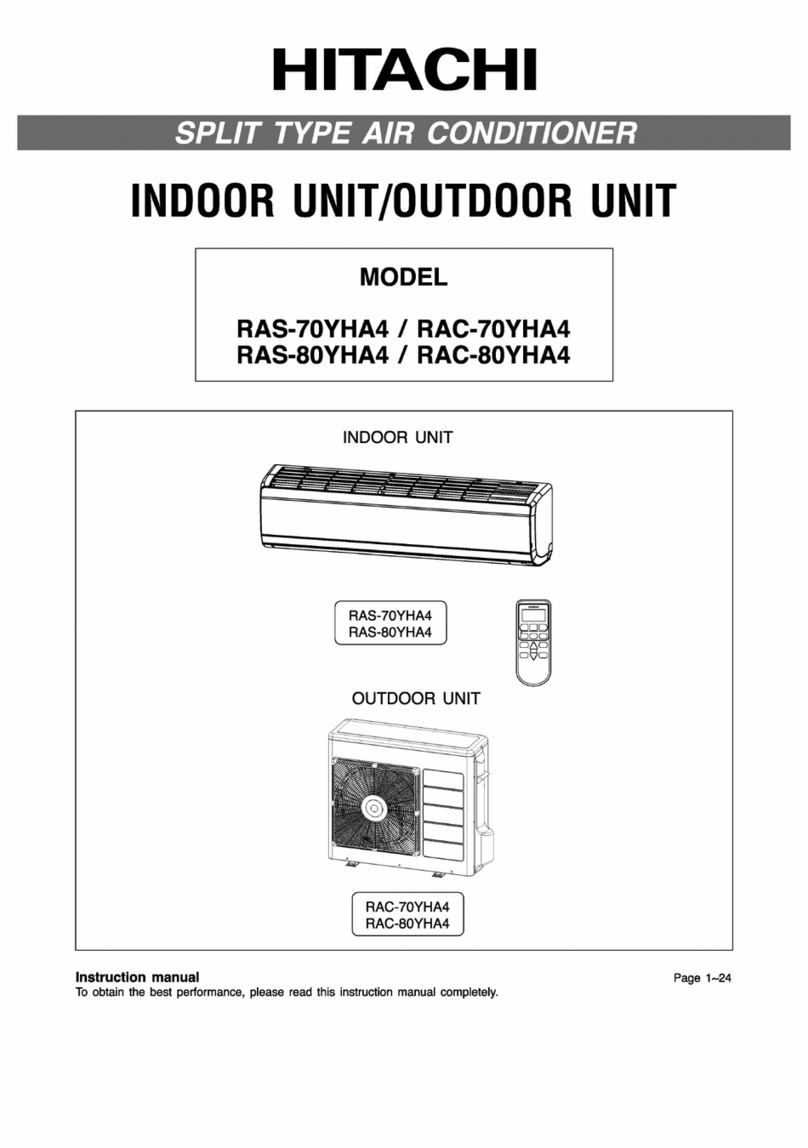 Hitachi RAS-70YHA4 User manual
