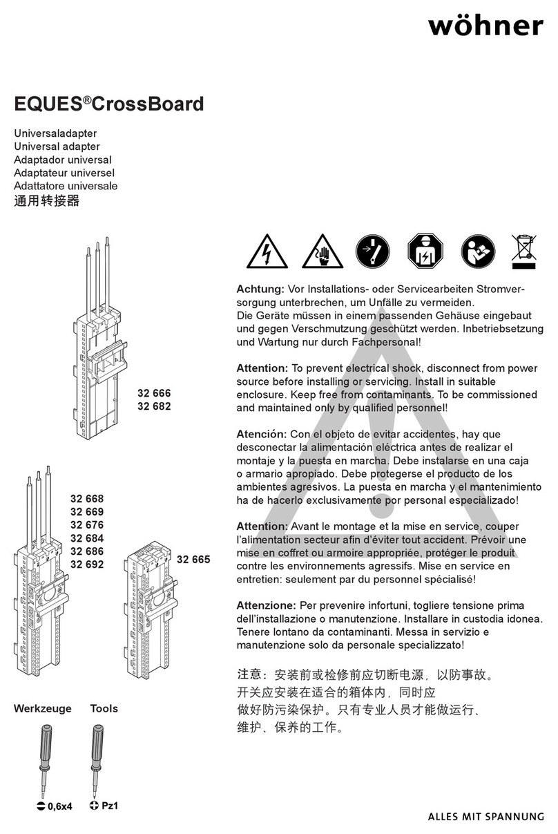 Wöhner EQUES CrossBoard User manual