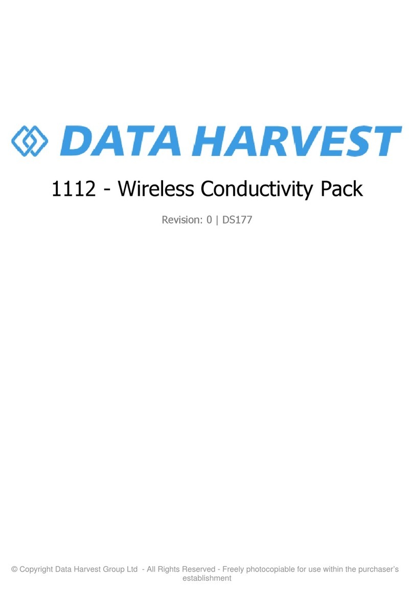 Data Harvest 1112 User manual