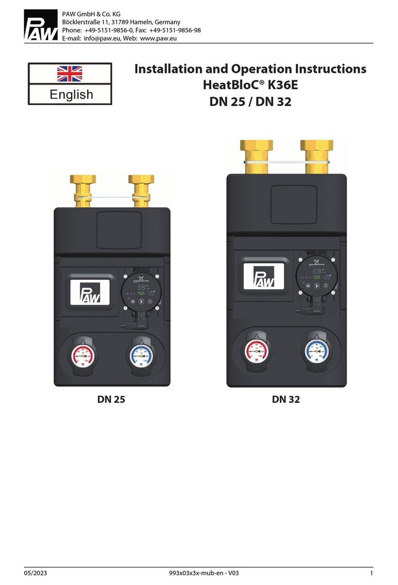 PAW K36E Owner's manual