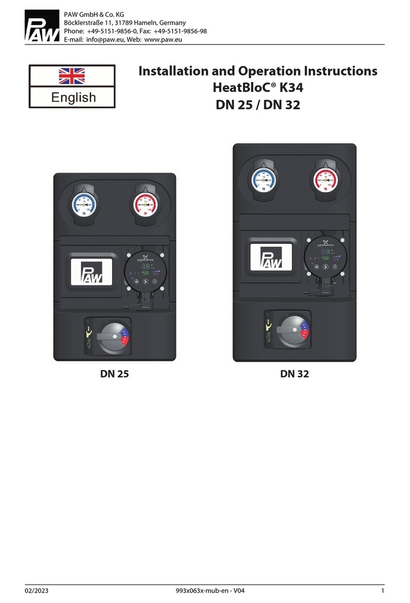 PAW HeatBloC K34 Owner's manual