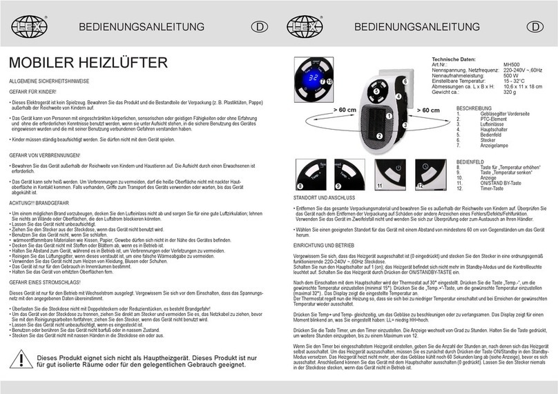 Lex MH500 User manual