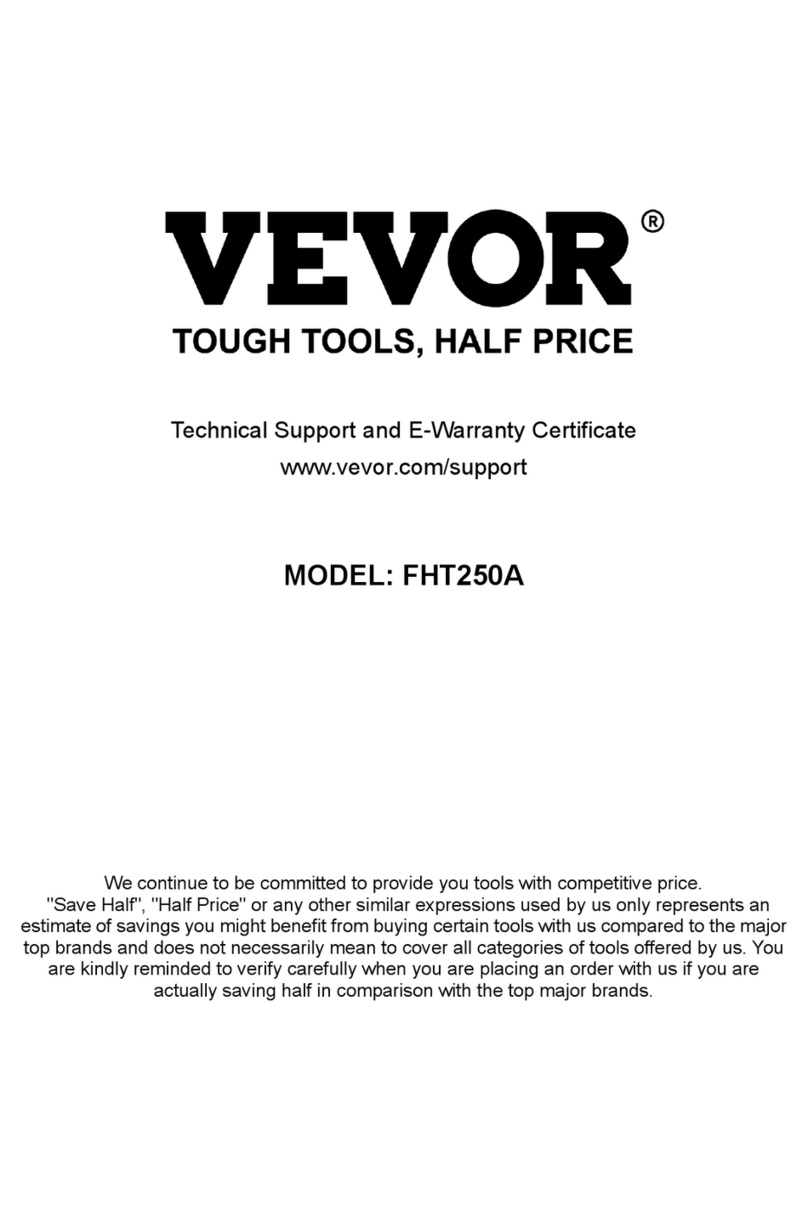 VEVOR FHT250A User manual