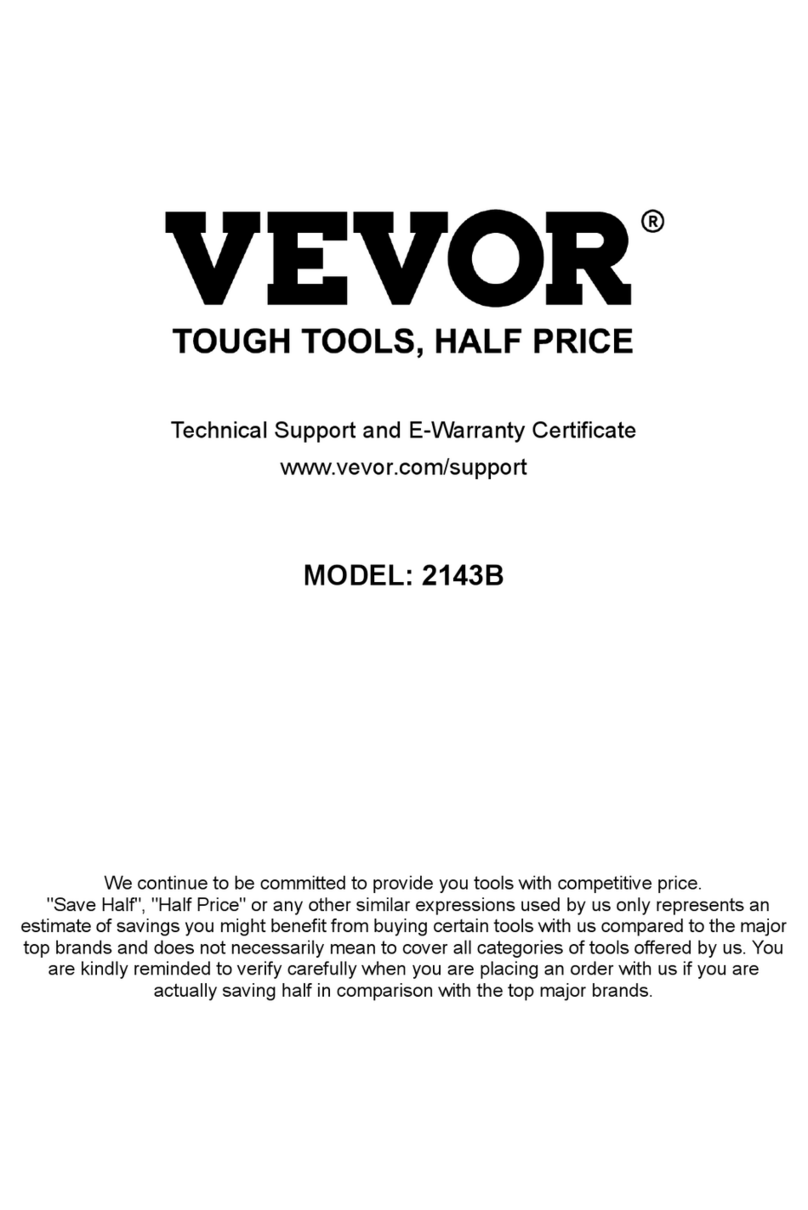 VEVOR 2143B User manual