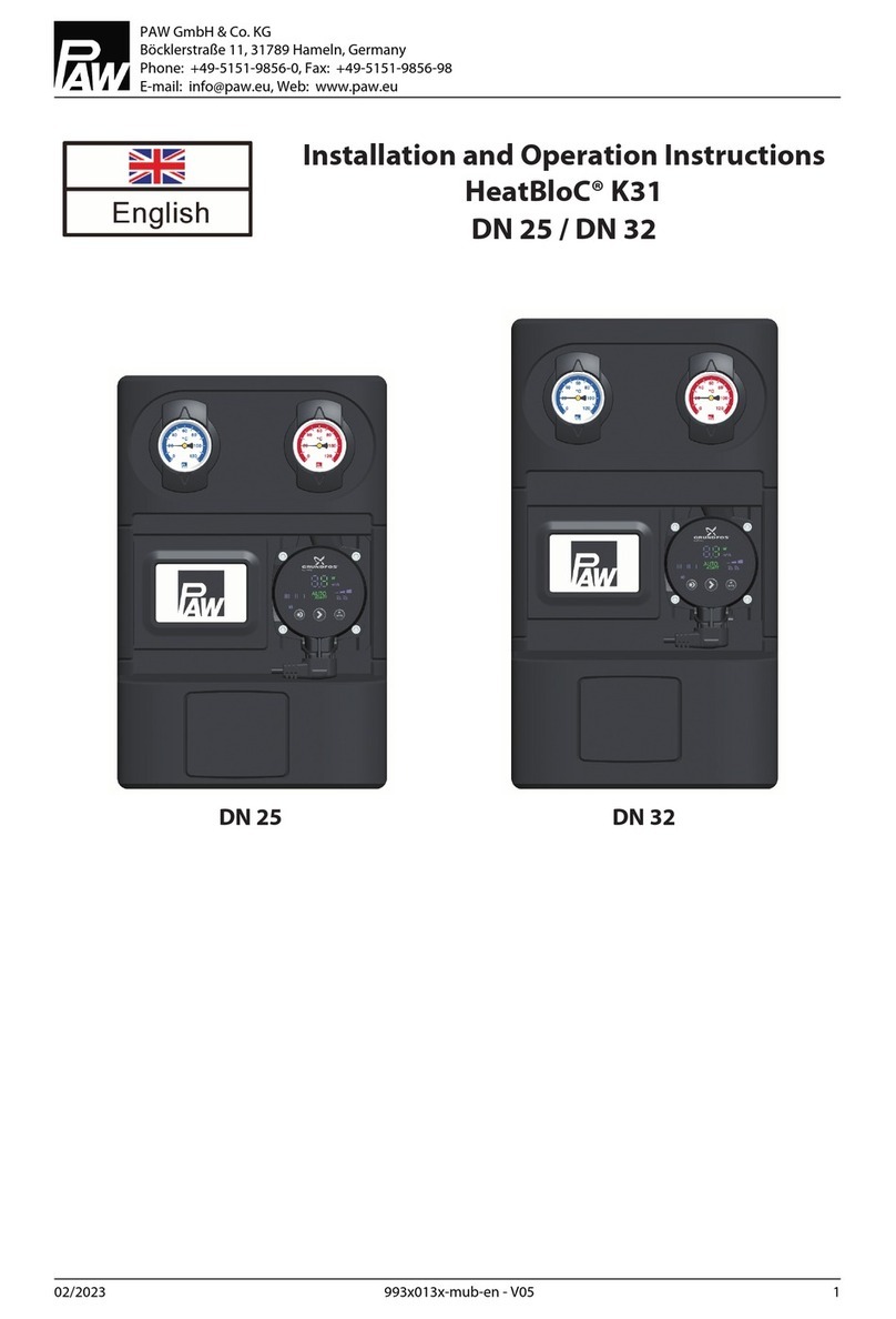 PAW HeatBloC K31 Owner's manual PAW HeatBloC K31 Owner's manual