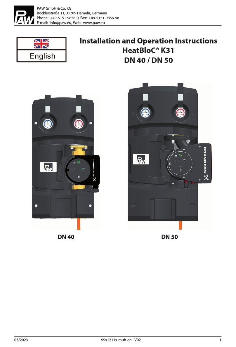 PAW HeatBloC K31 Owner's manual PAW HeatBloC K31 Owner's manual