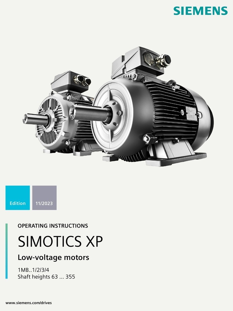 Siemens SIMOTICS XP 1MB 1 Series User manual