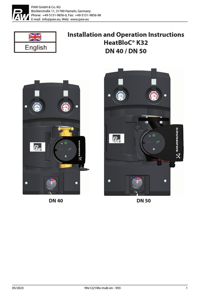 PAW HeatBloC K32 Owner's manual