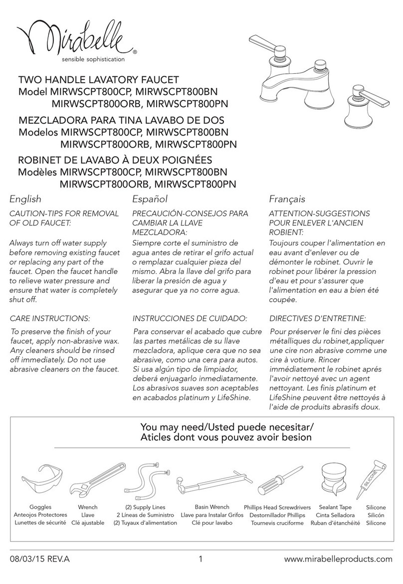 Mirabelle MIRWSCPT800CP User manual
