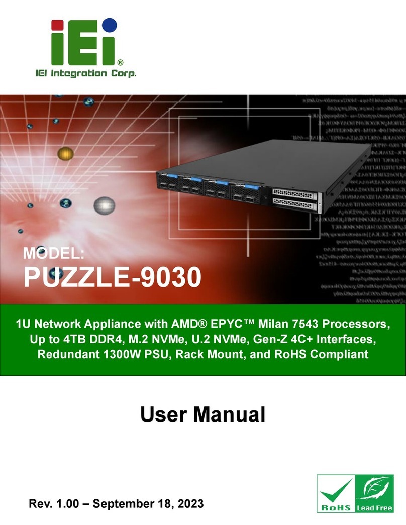 IEI Technology PUZZLE-9030 Series User manual