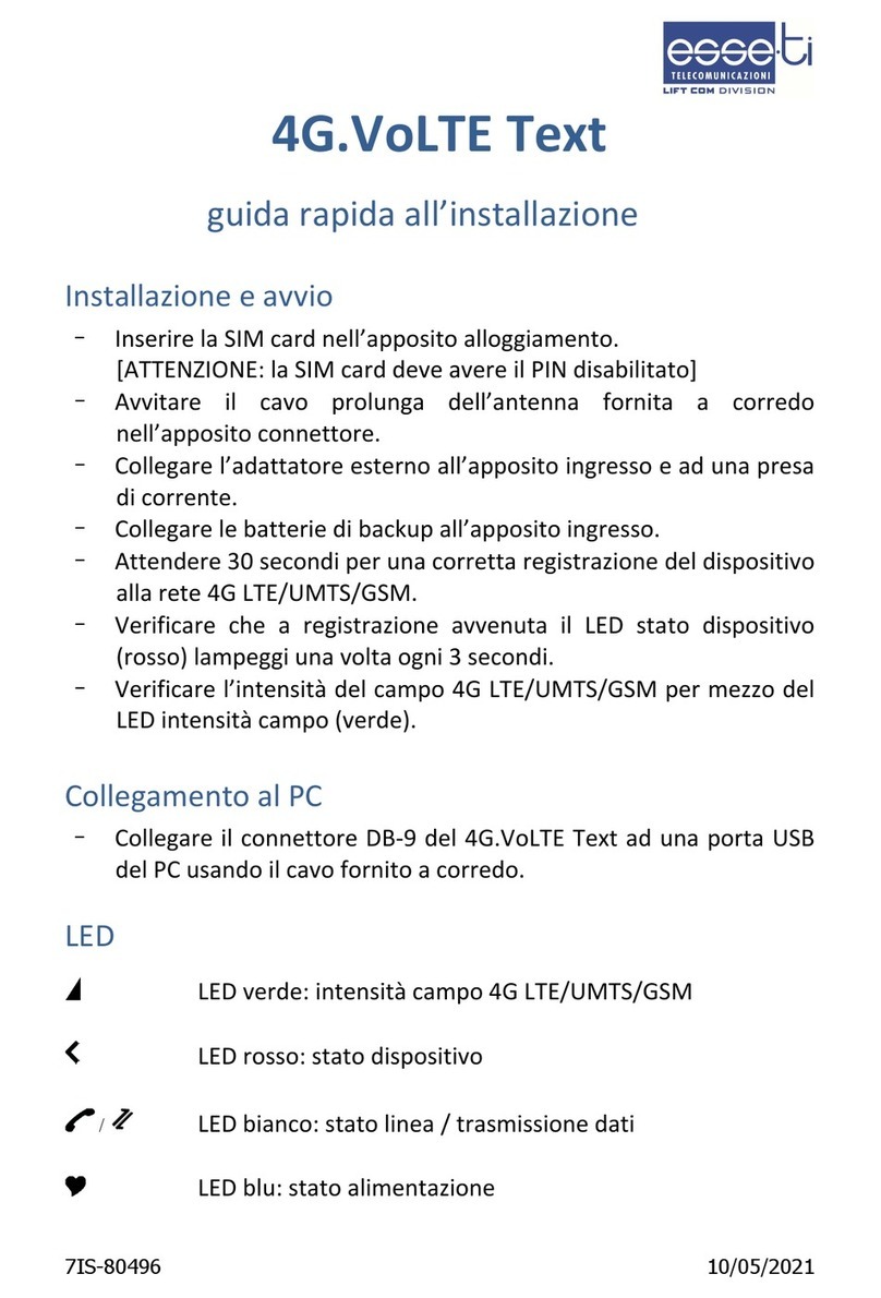 Esse-ti 4G.VoLTE User manual