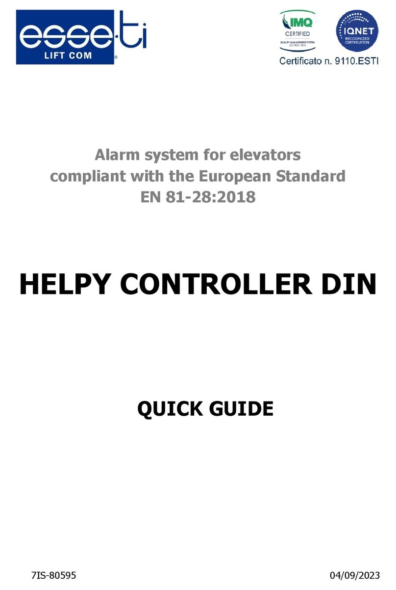 Esse-ti HELPY CONTROLLER DIN User manual