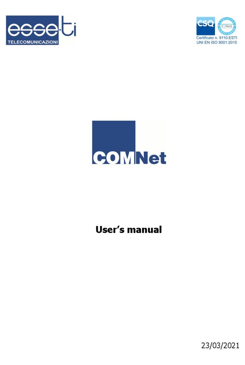 Esse-ti COMNet User manual
