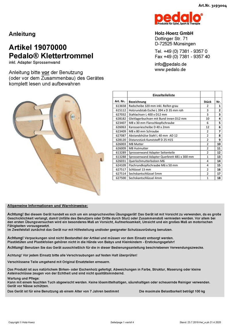 pedalo 19070000 User manual pedalo 19070000 User manual