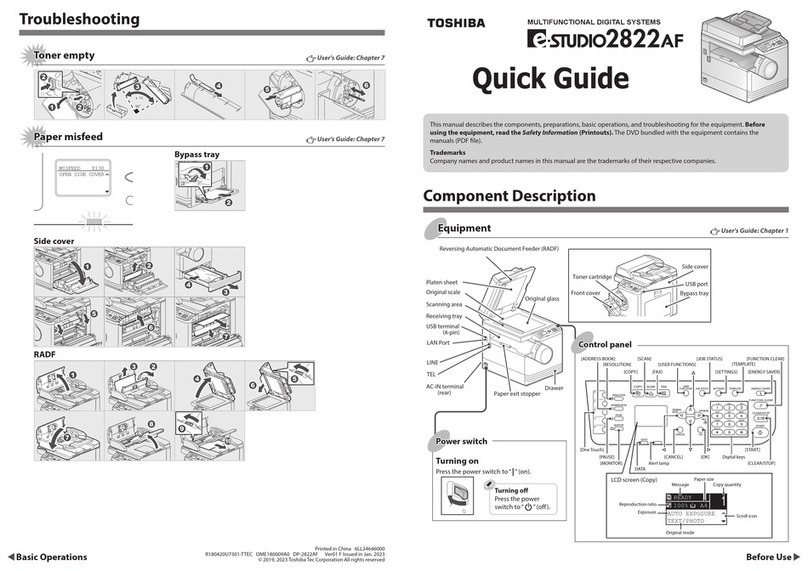Toshiba E-STUDIO2822AF User manual