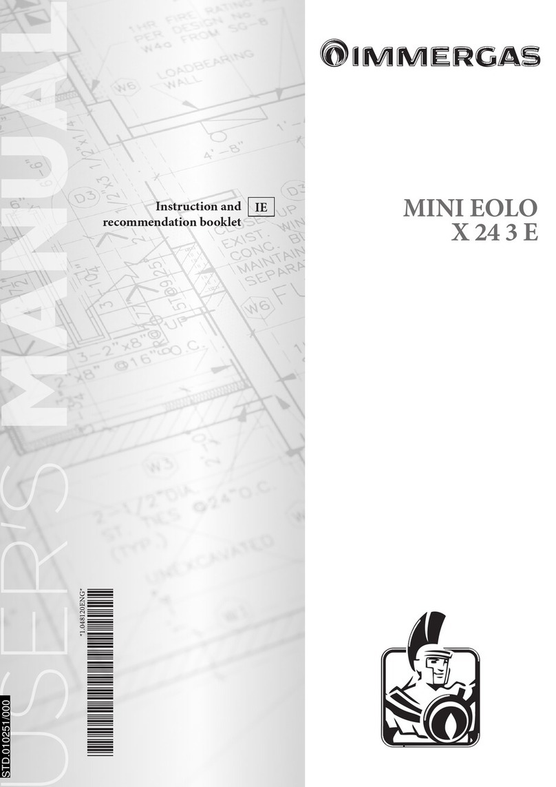 Immergas MINI NIKE X 24 3 E Operating instructions