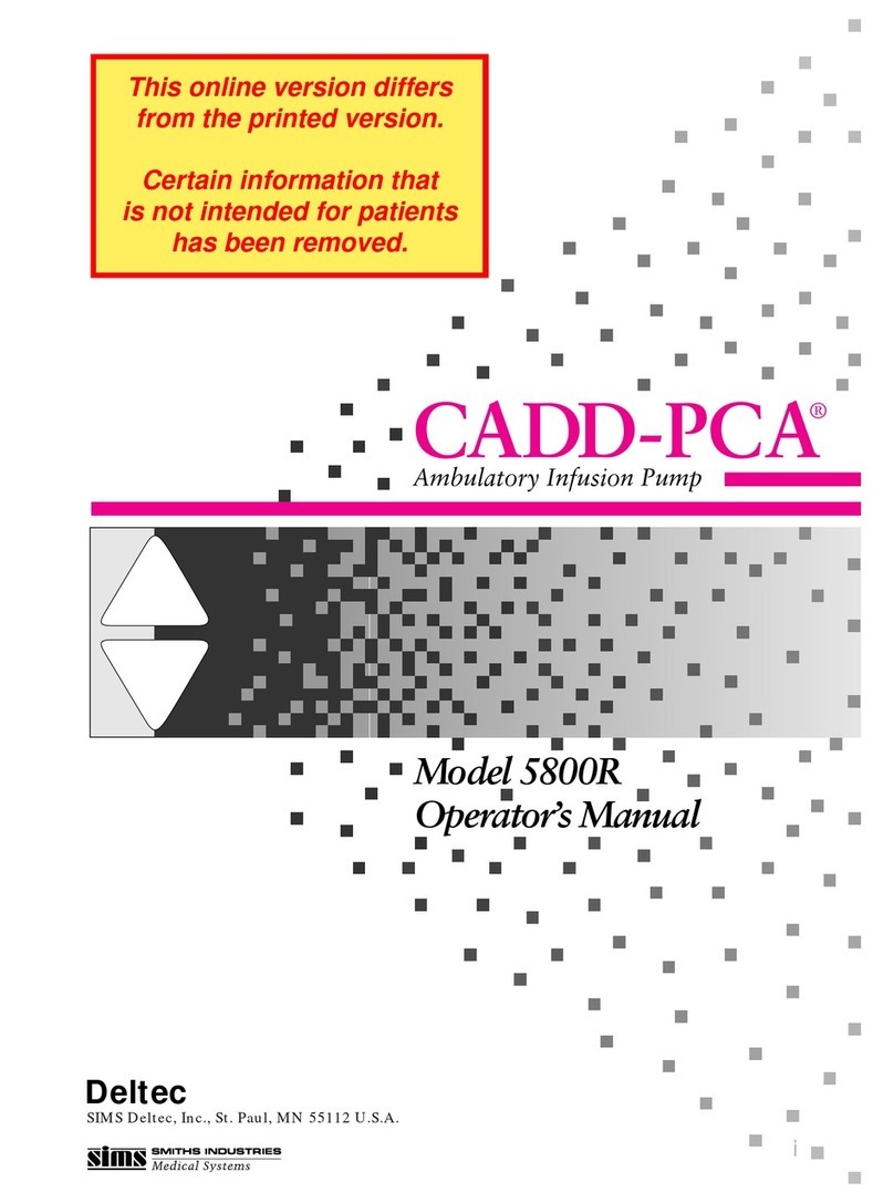 SIMS Deltec CADD-PCA 5800R User manual