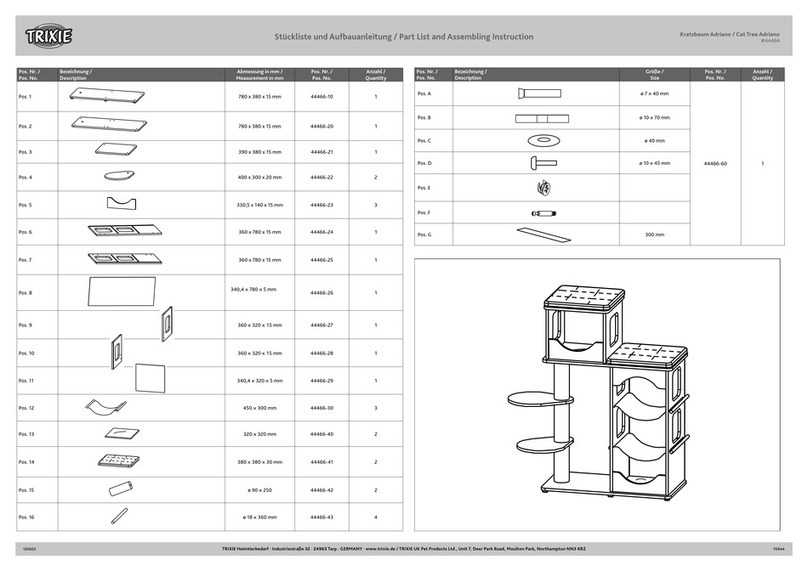 Trixie Cat Tree Adriano User manual