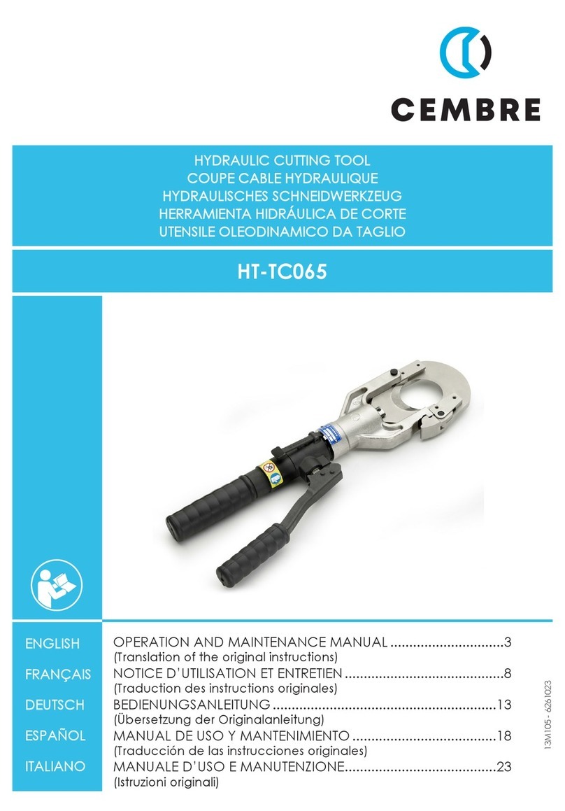 Cembre HT-TC065 User manual