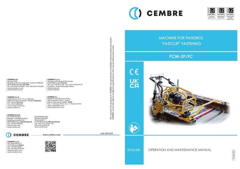 Cembre PCM-2P/FC User manual