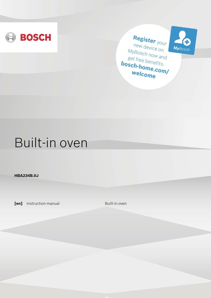 Bosch HBA234B 0J Series User manual