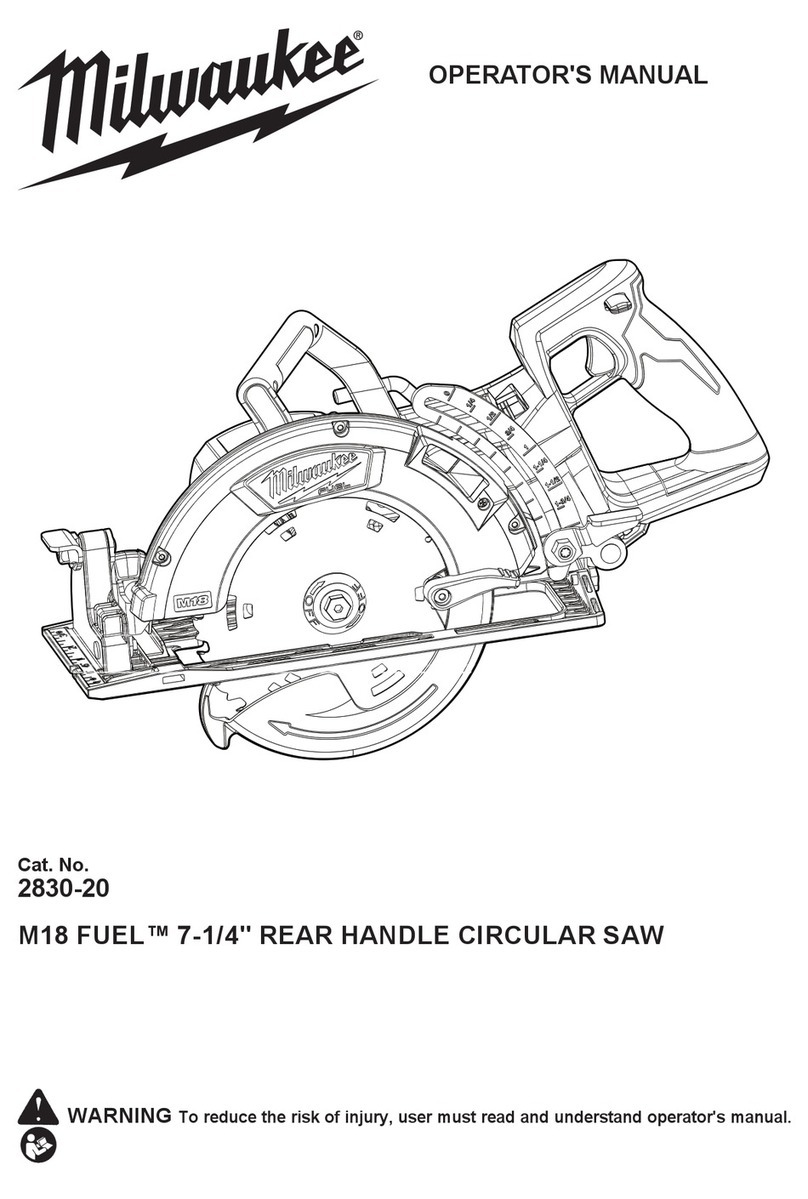 Milwaukee M18 FUEL 2830-20 User manual