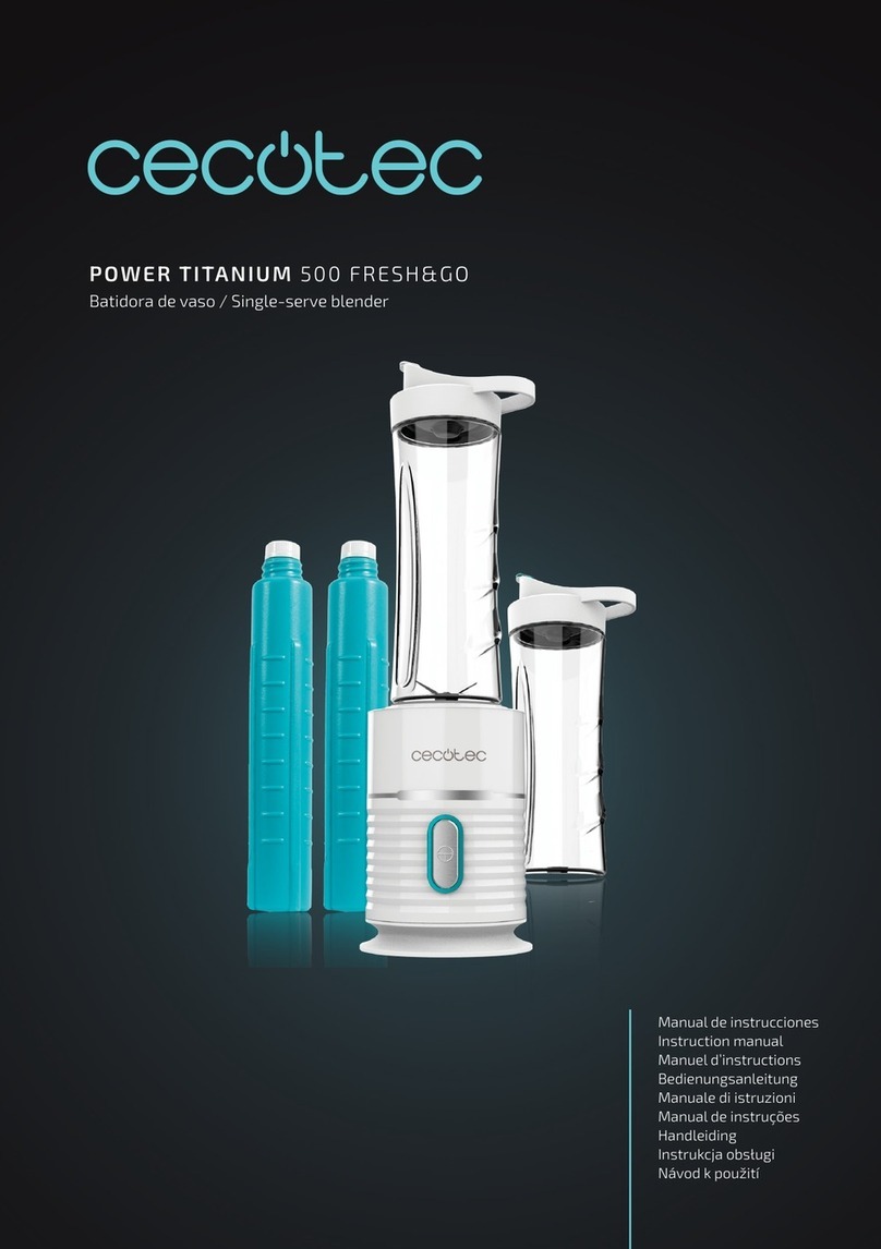 cecotec Power Titanium 500 Fresh&Go User manual