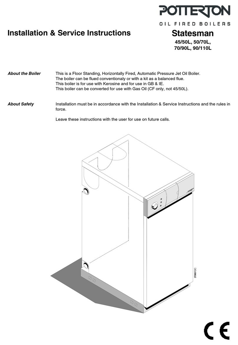 Potterton Statesman 50/70L Installation and maintenance instructions