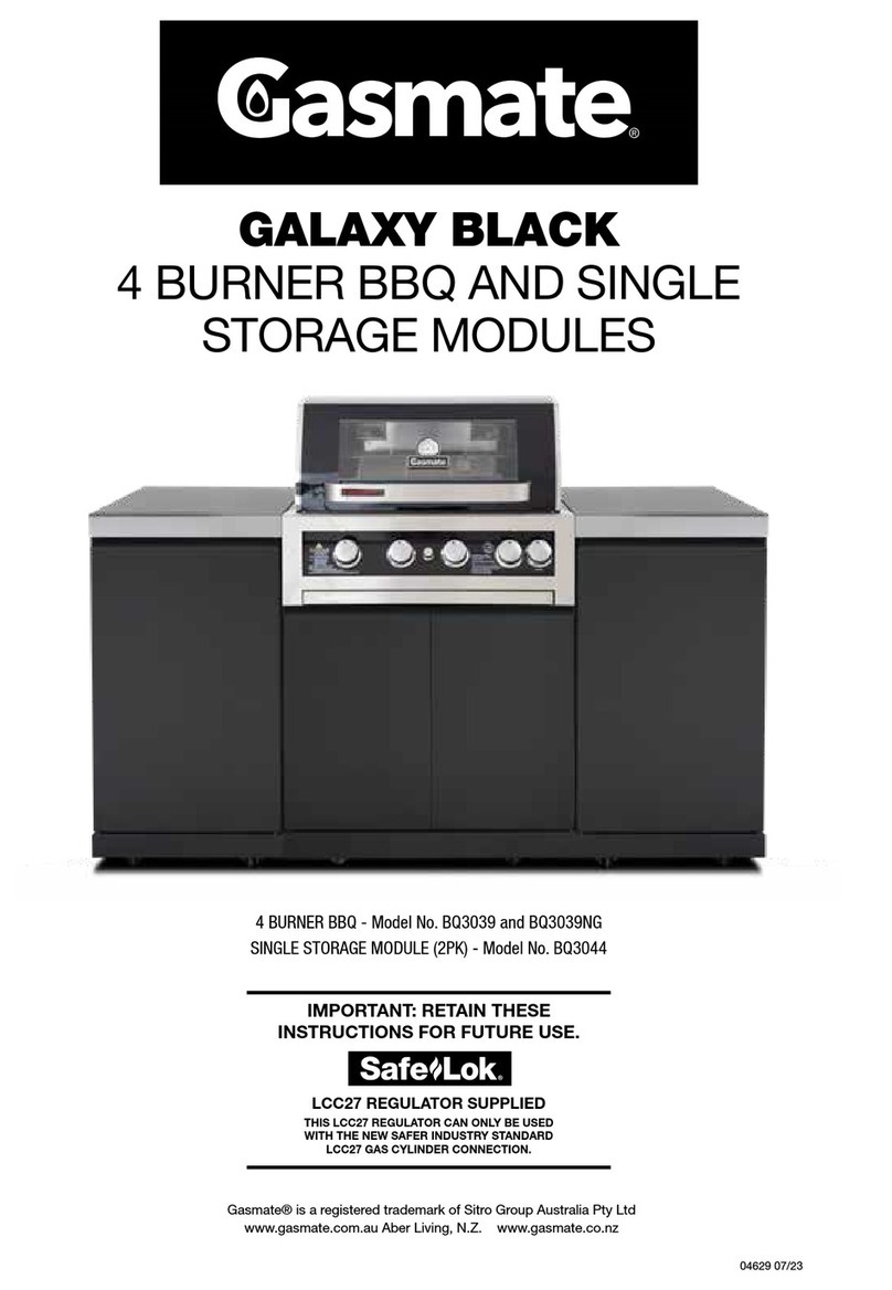 Gasmate GALAXY BLACK BQ3039 User manual